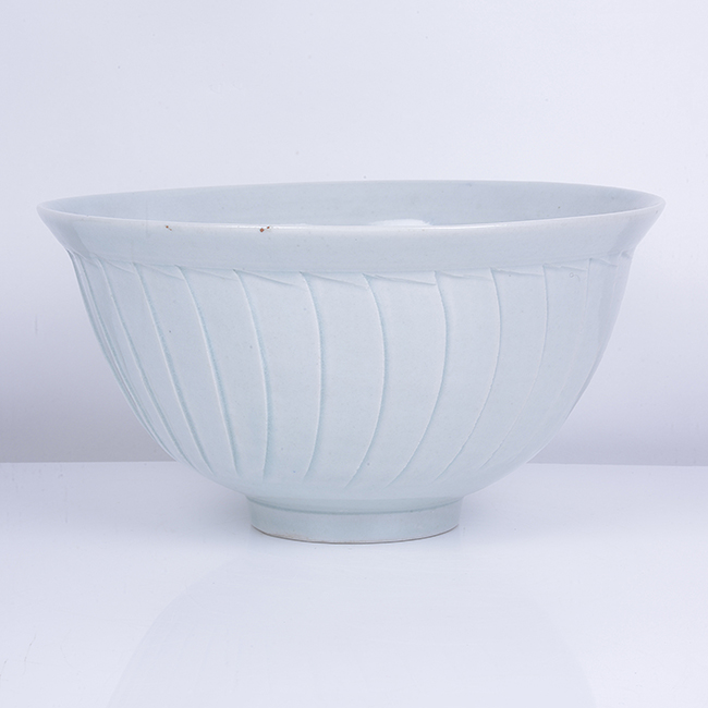 A pale blue celadon porcelain bowl made by David Leach sold at auction by Maak Contemporary Ceramics