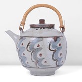 A stoneware teapot made by David Leach sold at auction by Maak Contemporary Ceramics