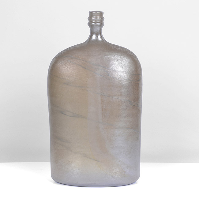 A golden stoneware bottle made by Joanna Constantinidis in circa 1982 sold at auction by Maak Contemporary Ceramics