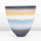 A black, blue and yellow porcelain 'Sky Series' bowl made by Peter Lane in 1995 sold at auction by Maak Contemporary Ceramics