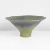 A green porcelain footed bowl made by Abdo Nagi sold at auction by Maak Contemporary Ceramics