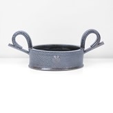 A blue saltglaze stoneware bowl made by Walter Keeler in circa 2001 sold at auction by Maak Contemporary Ceramics