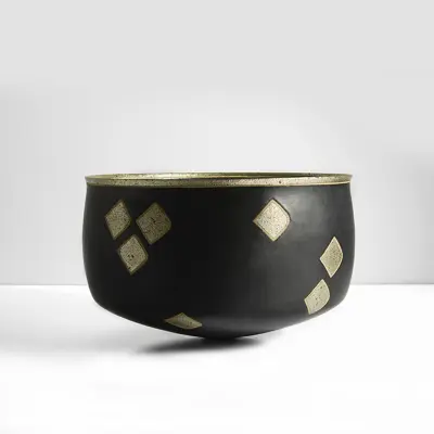 Alev Ebuzziya Siesbye, Black Matt White Gold Coated Bowl 2007