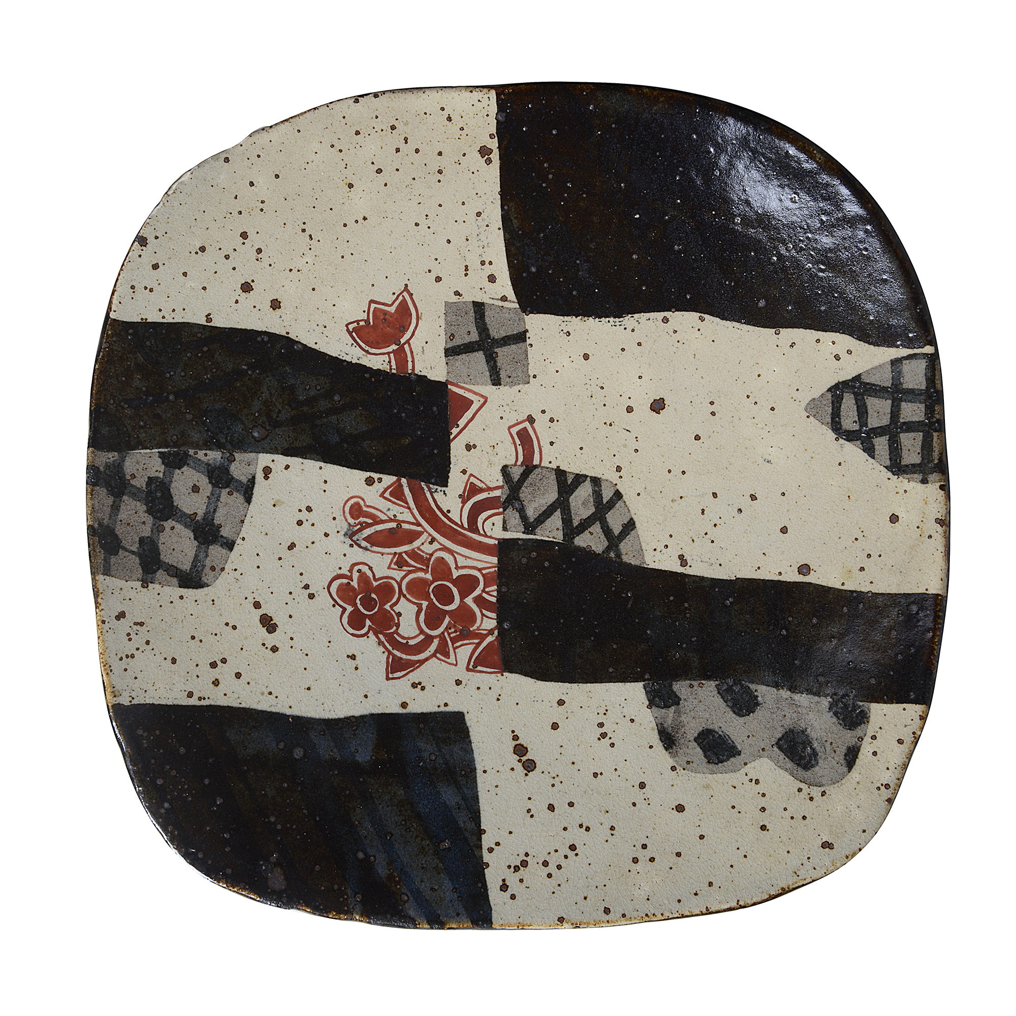 John Maltby, Large Squared Dish Circa 1982