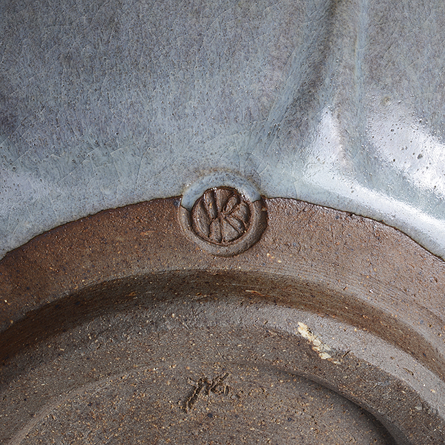 An impressed KPB seal on a bowl made by Katharine Pleydell-Bouverie