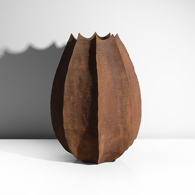 A walnut ferrous oxide vessel made by Marc Ricourt in 2007