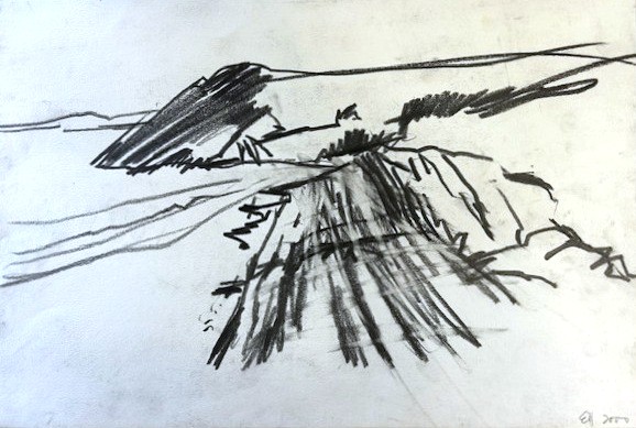 Ewen Henderson, Manorbier Bay Trois Crayon