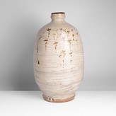 A brushed hakame stoneware bottle vase made by Jim Malone in circa 1993 sold at auction by Maak Contemporary Ceramics