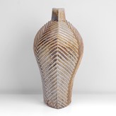 An ash glaze stoneware vase made by Japanese artist Matsuzaki Ken in 2009 sold at auction by Maak