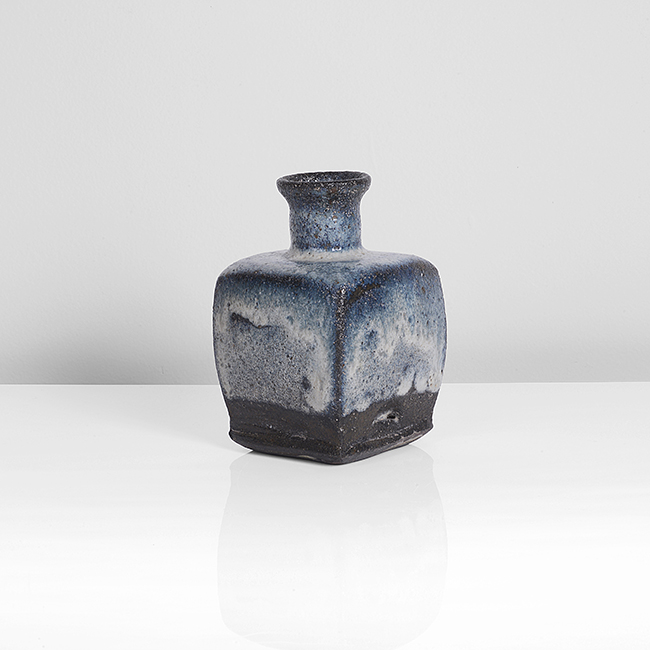 A blue and white stoneware vase made by Gutte Eriksen in circa 1995 sold at auction by Maak Contemporary Ceramics