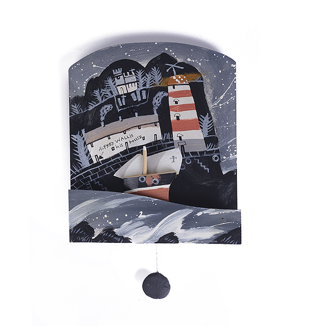 A mixed media 'Lighthouse' automaton made by John Maltby sold at auction by Maak Contemporary Ceramics