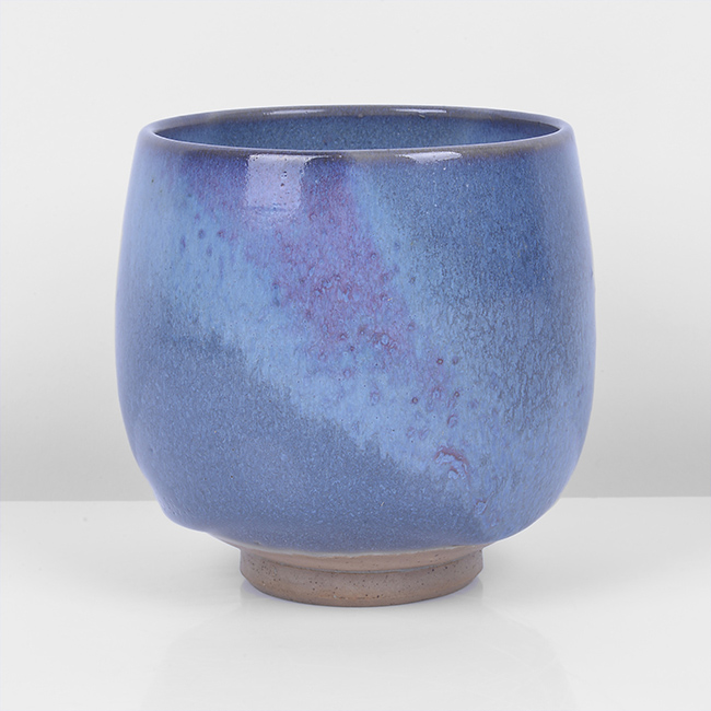 A mottled blue stoneware bowl made by Charles Vyse in circa 1935 sold at auction by Maak Contemporary Ceramics